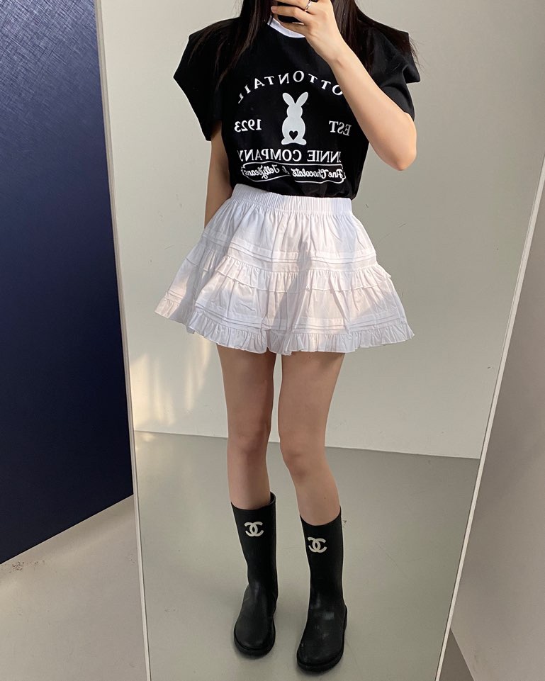 JENNIE東大門代購女裝新品休閑推薦職業人氣真品25春夏T恤兔子JENNIE/VENEFITT恤