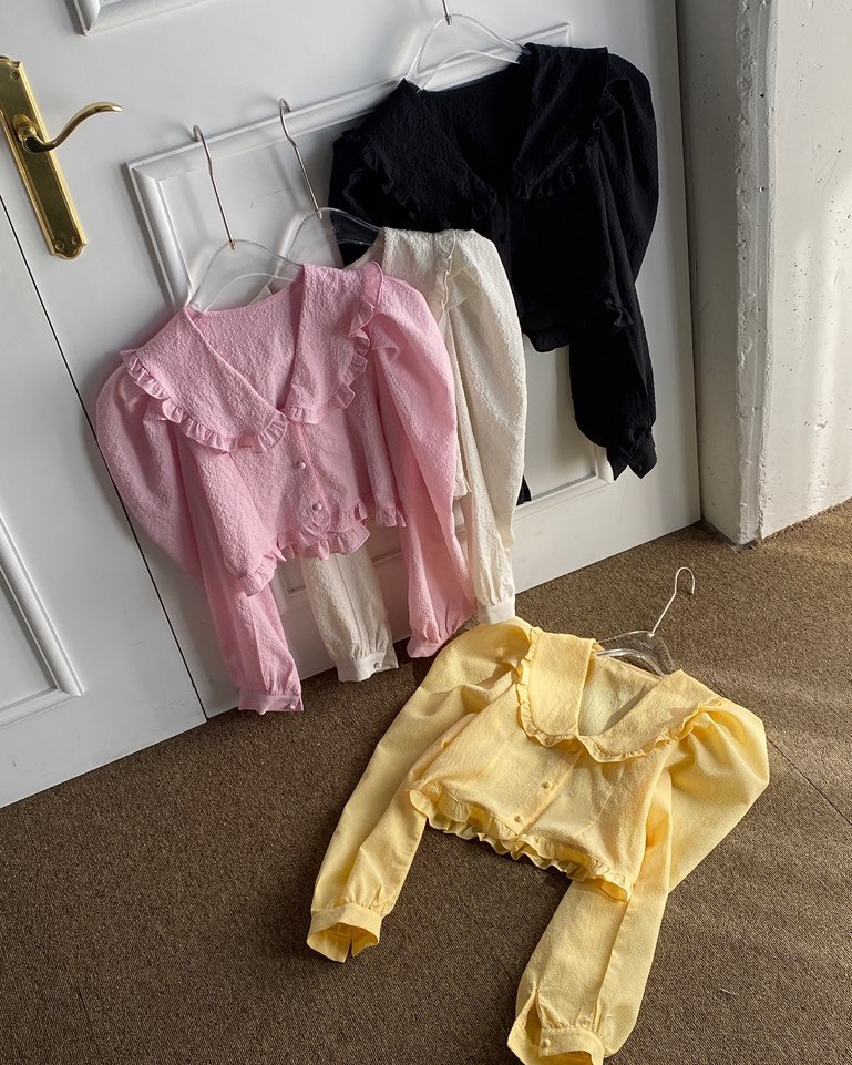 JENNIE東大門代購女裝新品熱賣時尚推薦人氣25春夏襯衫蕾絲衫JENNIE/VENEFIT襯衫/蕾絲衫