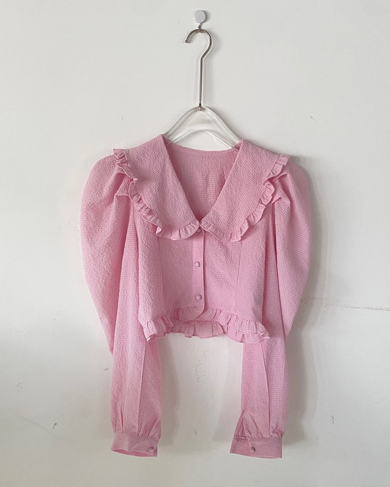 JENNIE東大門代購女裝新品熱賣時尚推薦人氣25春夏襯衫蕾絲衫JENNIE/VENEFIT襯衫/蕾絲衫圖色2