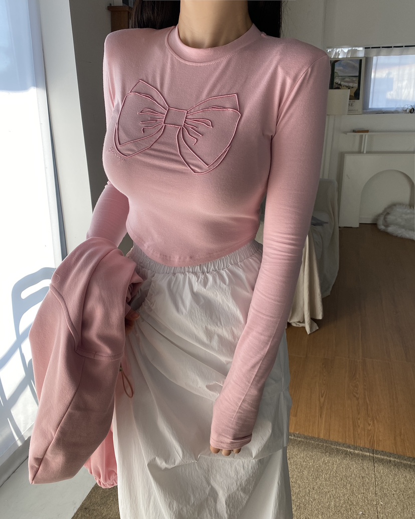 JENNIE韓國直郵女裝新品人氣熱賣休閑時尚真品職業推薦長袖T恤JENNIE/VENEFIT長袖T恤圖色3