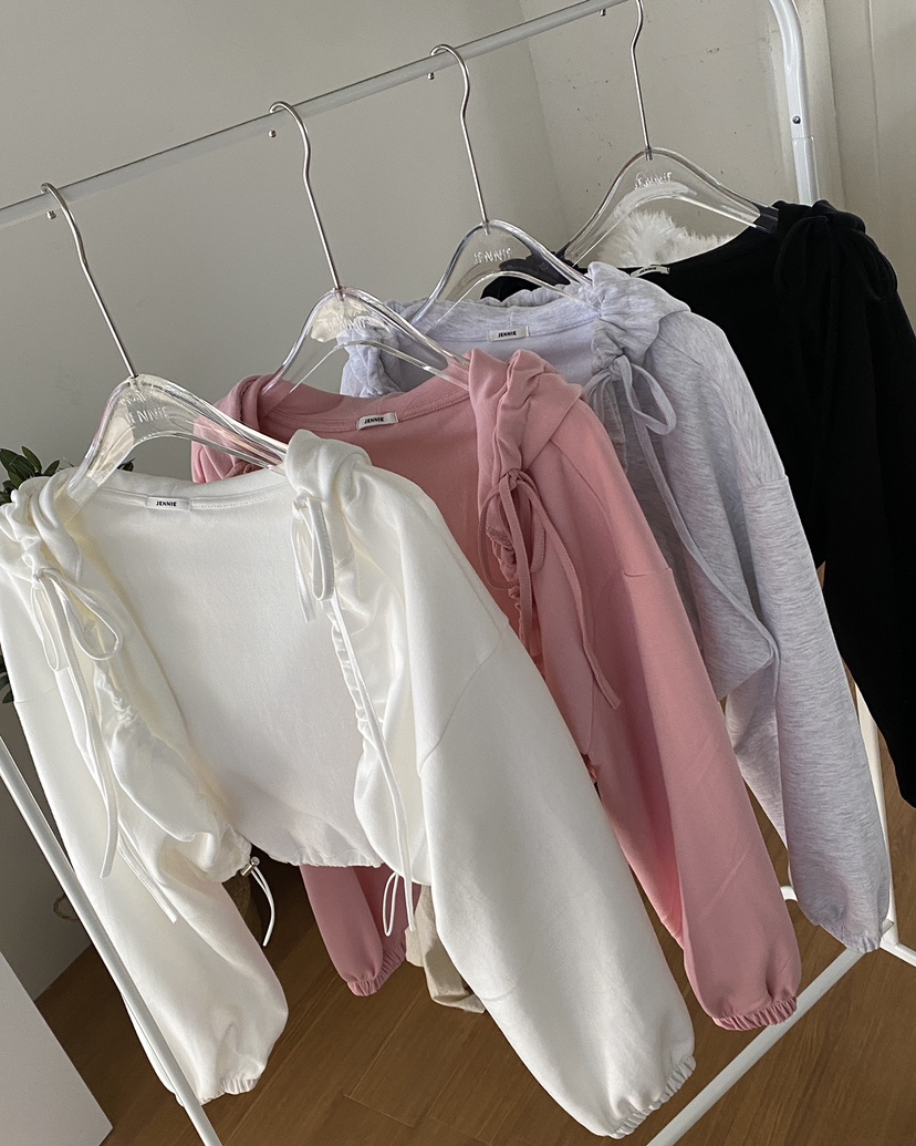JENNIE韓國代購女裝新品休閑推薦人氣25春夏熱賣真品衛衣兜帽JENNIE/VENEFIT衛衣