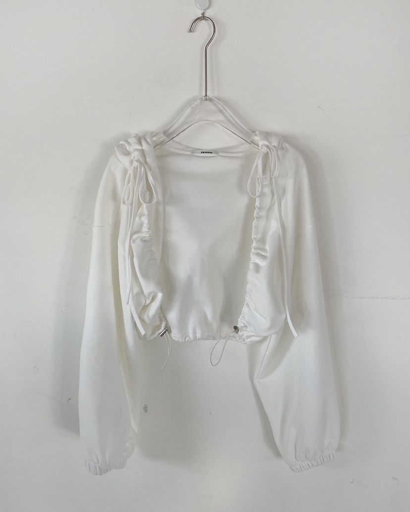 JENNIE韓國代購女裝新品休閑推薦人氣25春夏熱賣真品衛衣兜帽JENNIE/VENEFIT衛衣