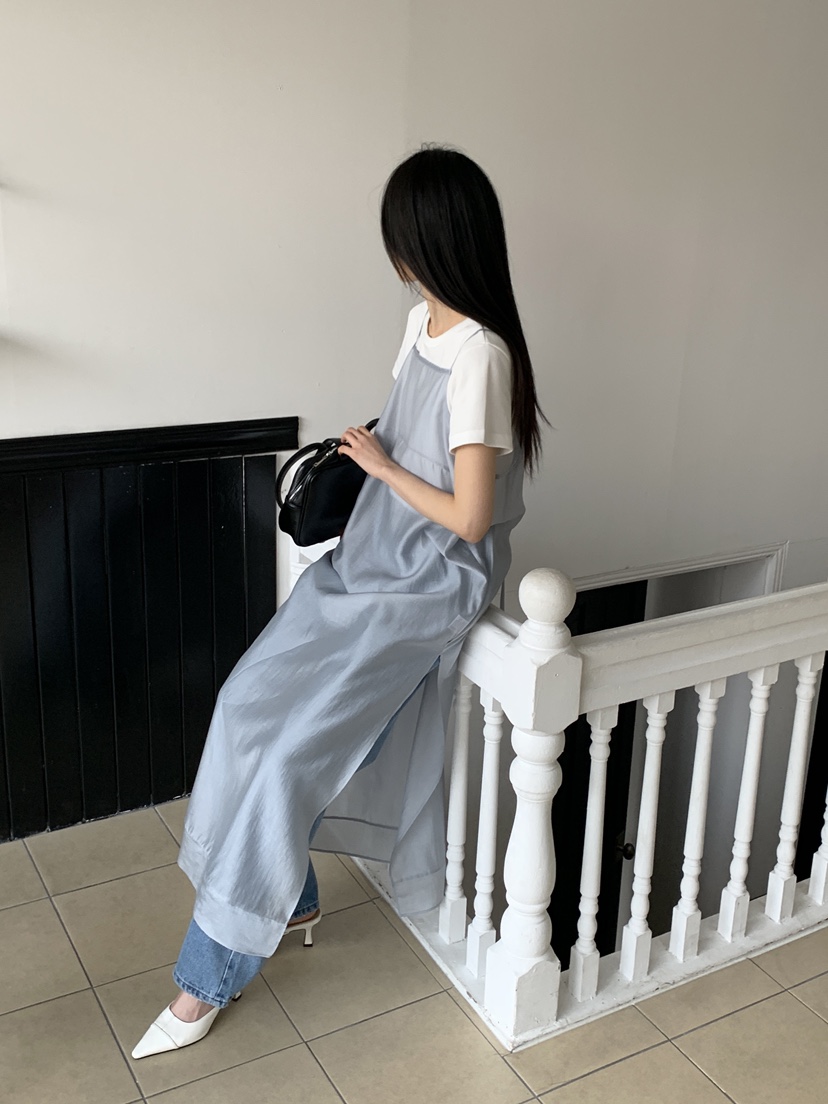 ZITTEN東大門代購女士新品推薦時尚熱賣人氣連衣裙透視長款ZITTEN連衣裙