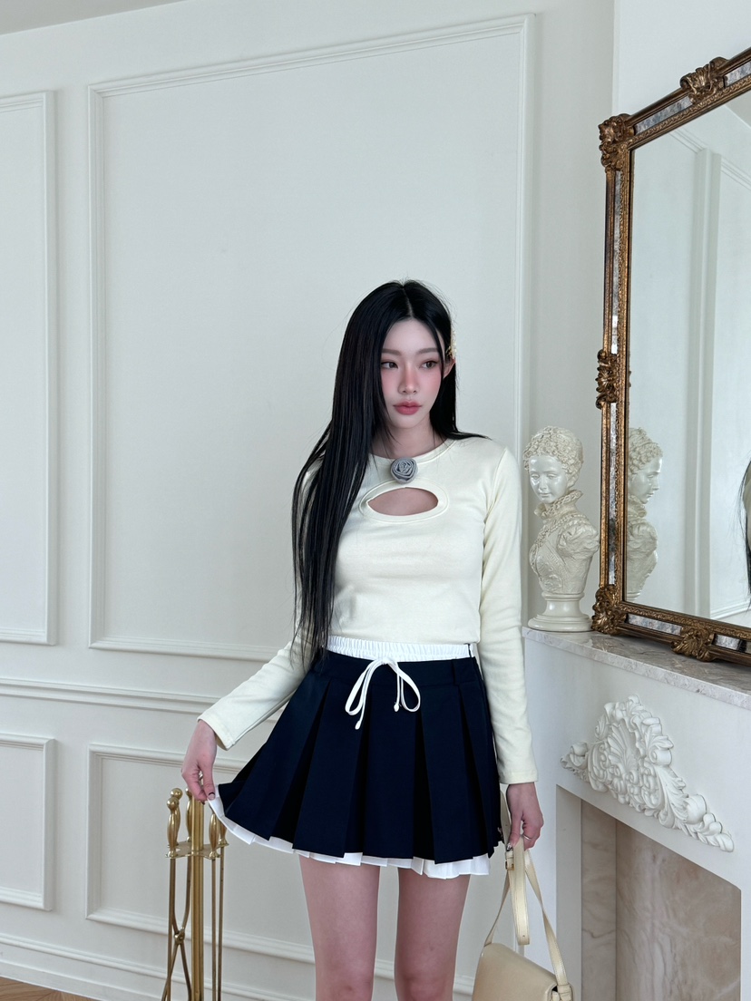 MARKE-P韓國代購女裝新款推薦25春夏職業熱賣休閑時尚長袖T恤MARKE-P長袖T恤