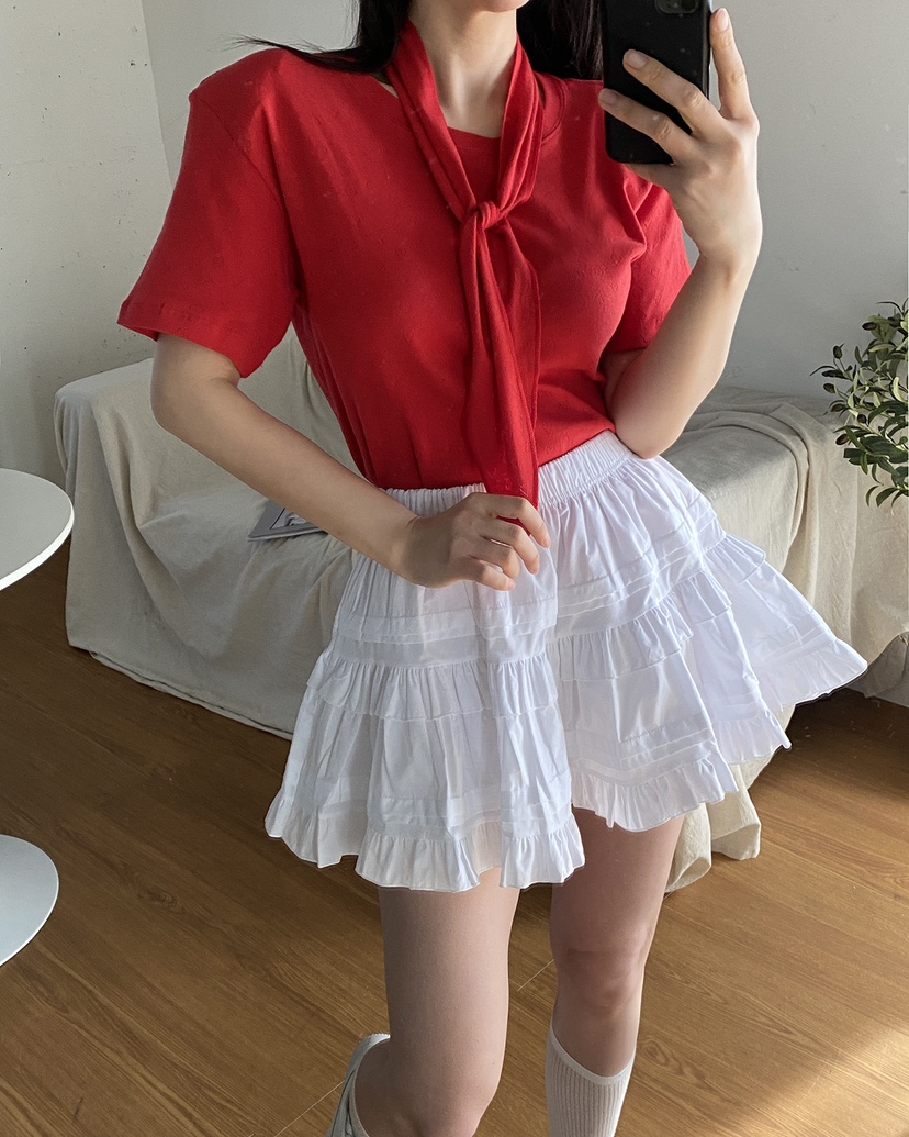 JENNIE韓國直郵女士新款25春夏推薦真品熱賣人氣休閑職業短裙JENNIE/VENEFIT短裙
