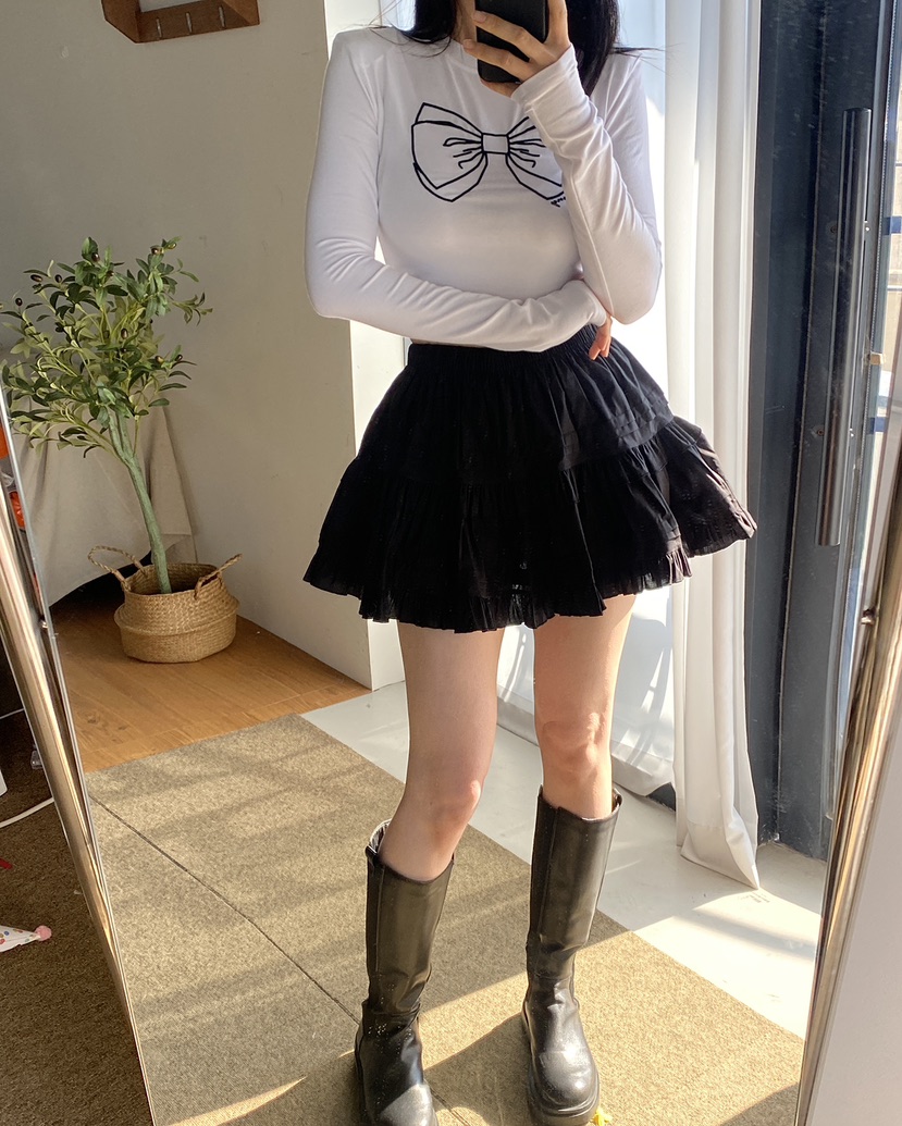 JENNIE韓國直郵女士新款25春夏推薦真品熱賣人氣休閑職業短裙JENNIE/VENEFIT短裙