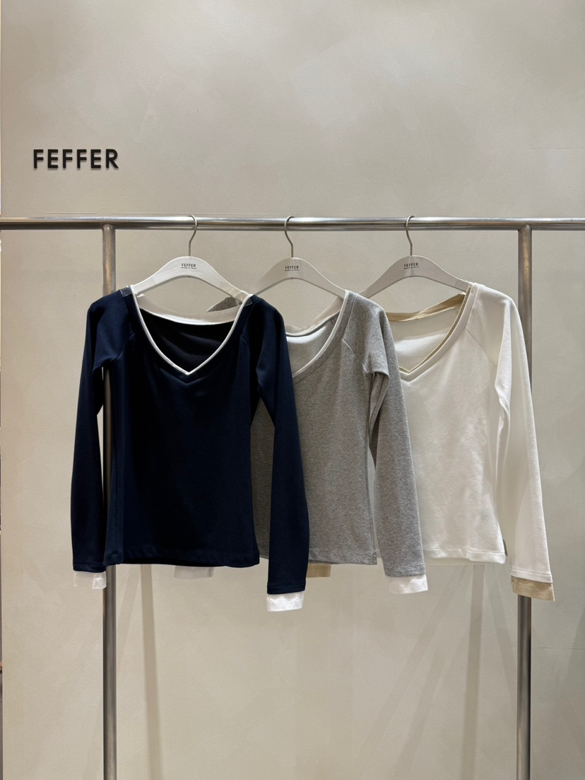 FEFFER韓國代購女士新品時尚人氣真品休閑熱賣職業推薦長袖T恤FEFFER長袖T恤