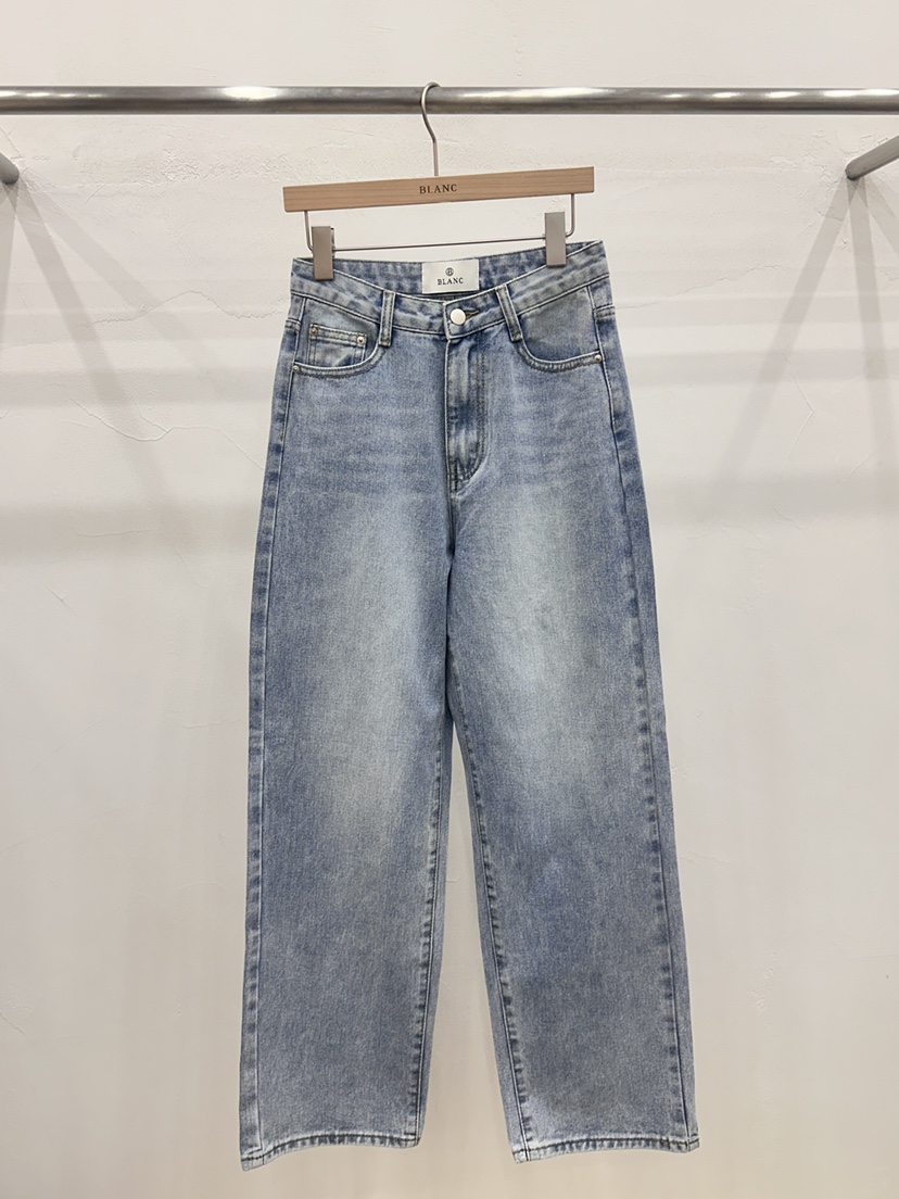 BLANC-A東大門直郵女裝新品休閑真品熱賣時尚推薦25春夏牛仔褲BLANC-A牛仔褲