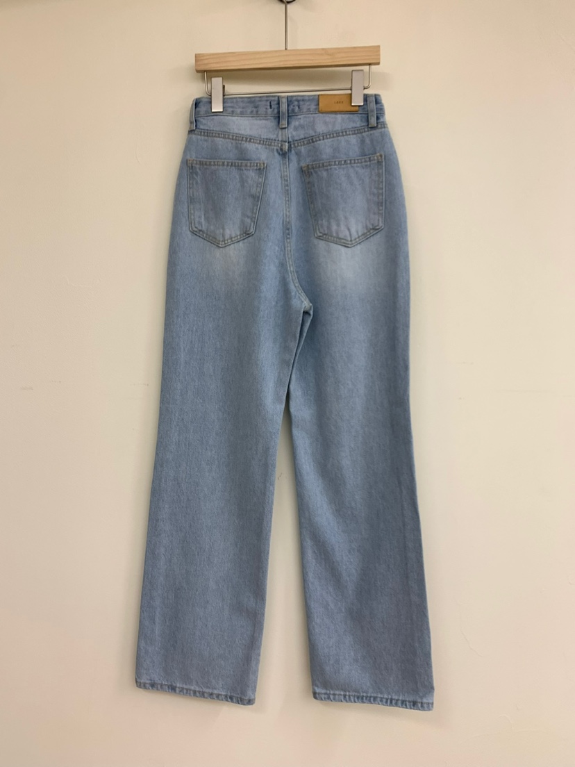 LAKE-A韓國代購女士新款真品人氣25春夏牛仔褲寬松牛仔修身Lake side牛仔褲