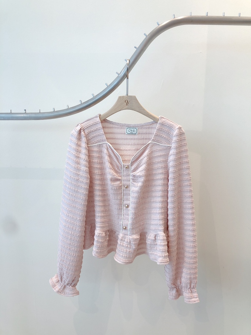 OVE韓國直郵女裝新款推薦職業時尚真品休閑熱賣人氣襯衫蕾絲衫OVE襯衫/蕾絲衫圖色1