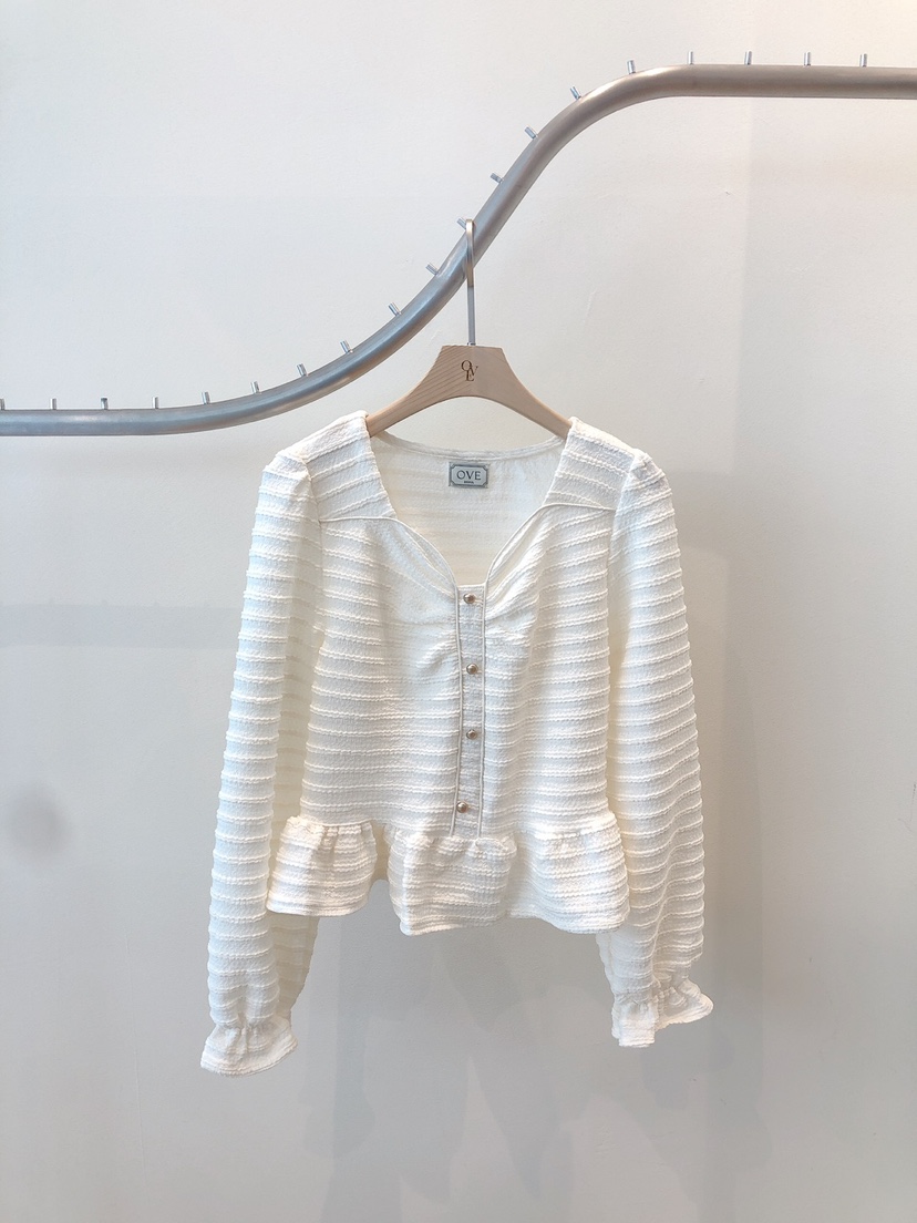 OVE韓國直郵女裝新款推薦職業時尚真品休閑熱賣人氣襯衫蕾絲衫OVE襯衫/蕾絲衫圖色2