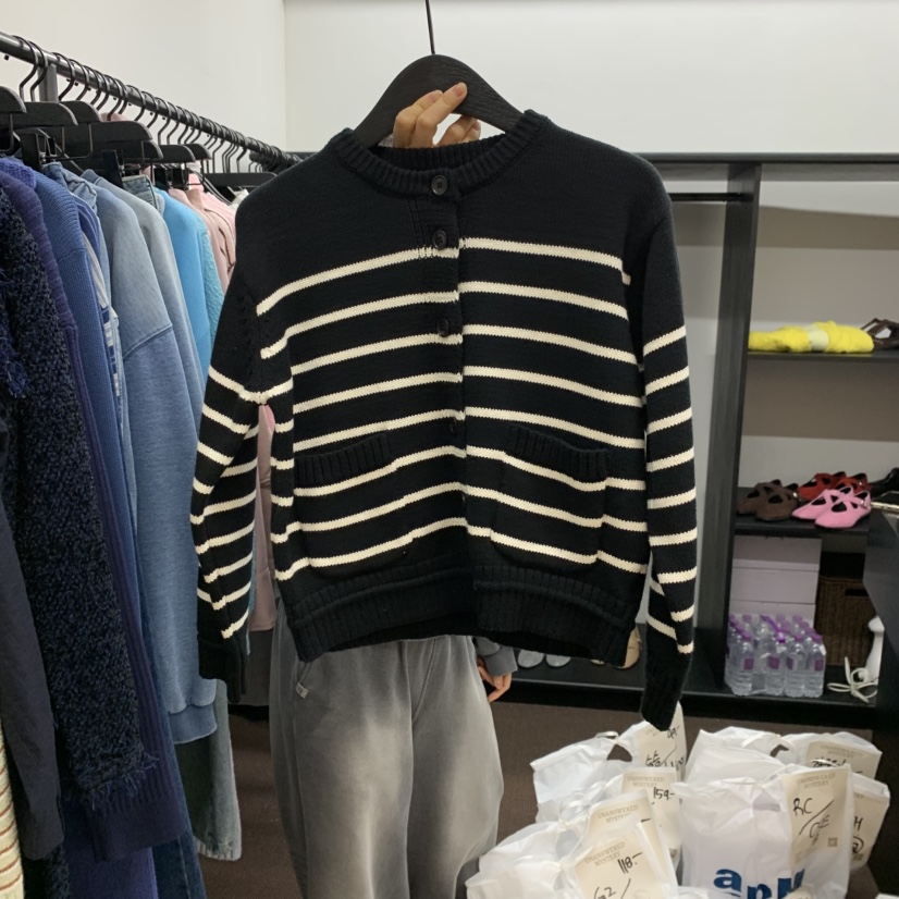 UNANSWERED-MYSTERY韓國直郵女士新品休閑職業真品毛衣開衫UNANSWERED/MYSTERY毛衣圖色4