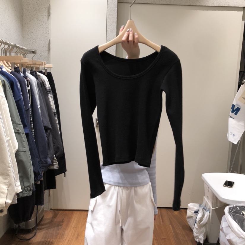 COMELY韓國直郵女士新款真品職業熱賣人氣25春夏時尚長袖T恤COMELY長袖T恤圖色2