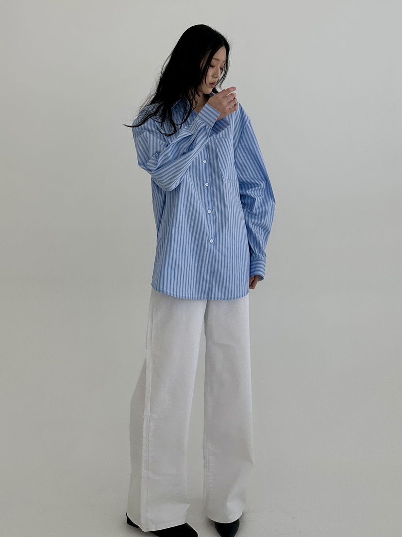A.VER韓國㊣直郵東大門代購女裝新品時尚熱賣休閑襯衫蕾絲衫A.VER襯衫/蕾絲衫