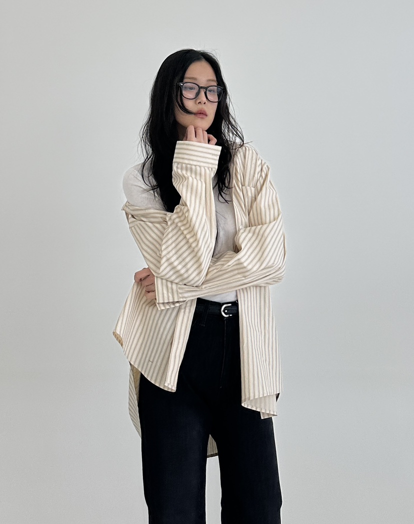 A.VER韓國㊣直郵東大門代購女裝新品時尚熱賣休閑襯衫蕾絲衫A.VER襯衫/蕾絲衫