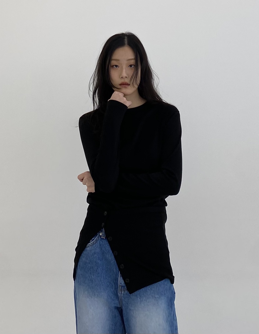 A.VER韓國直郵㊣東大門實拍女裝新款人氣職業時尚推薦長袖T恤A.VER長袖T恤