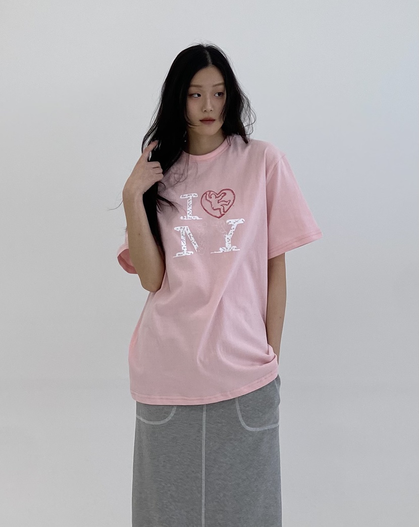 A.VER直郵韓國代購㊣女裝新款時尚休閑25春夏人氣熱賣推薦T恤A.VERT恤