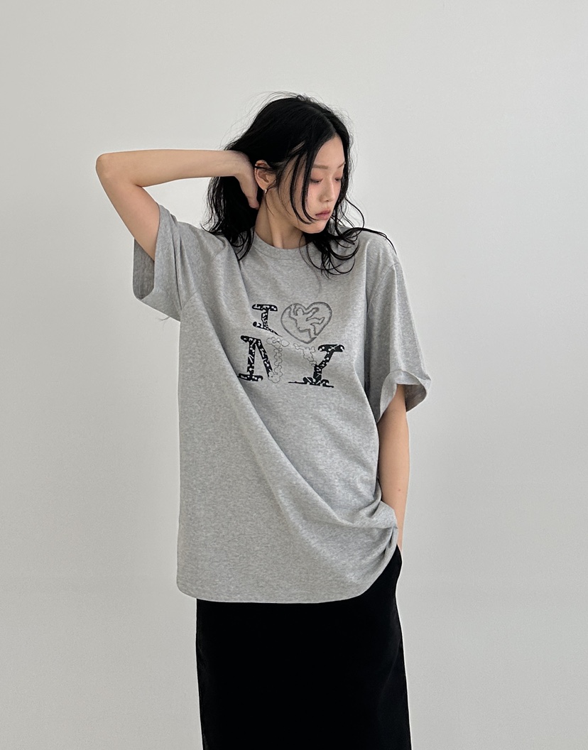 A.VER直郵韓國代購㊣女裝新款時尚休閑25春夏人氣熱賣推薦T恤A.VERT恤