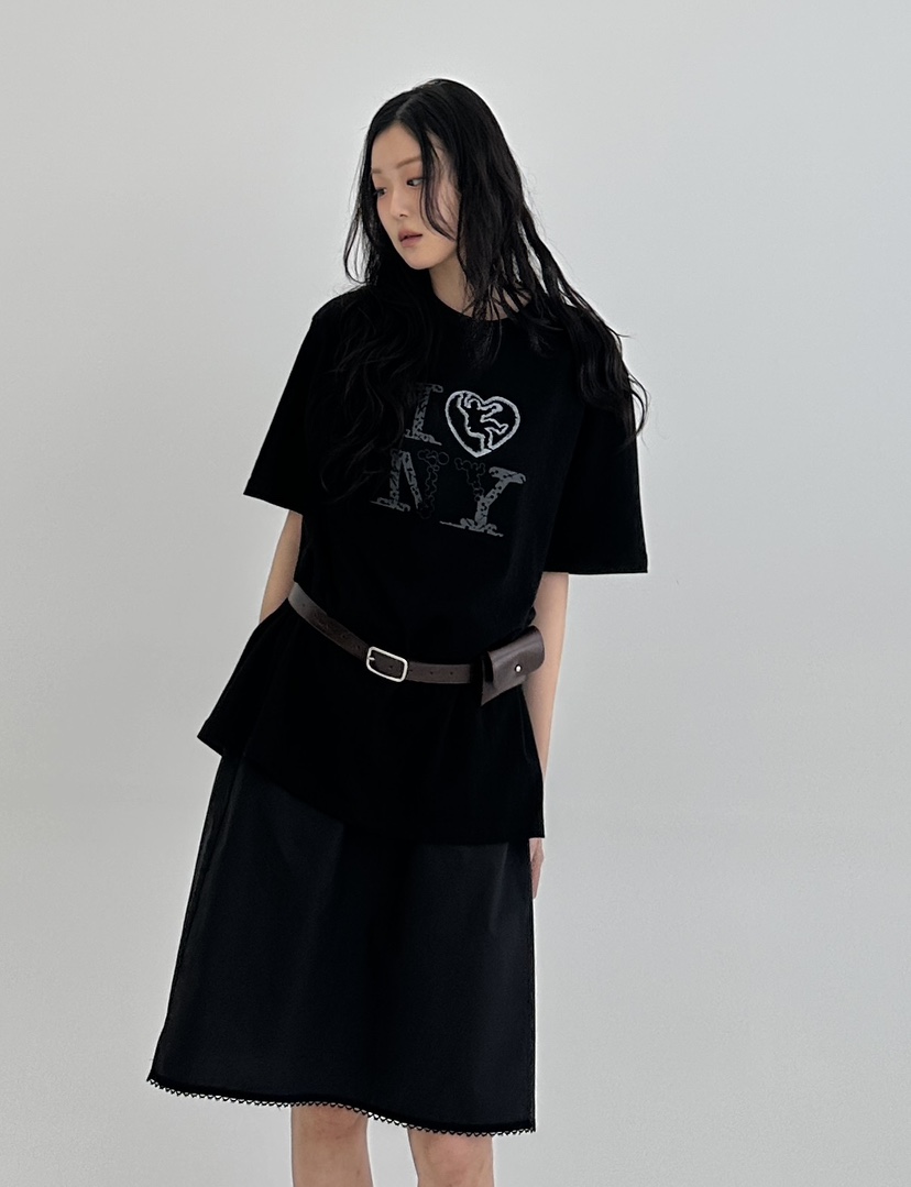 A.VER直郵韓國代購㊣女裝新款時尚休閑25春夏人氣熱賣推薦T恤A.VERT恤