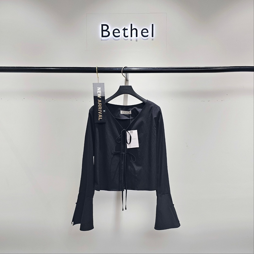 BETHEL韓國直郵㊣東大門實拍女裝新品休閑推薦熱賣襯衫蕾絲衫BETHEL襯衫/蕾絲衫圖色2