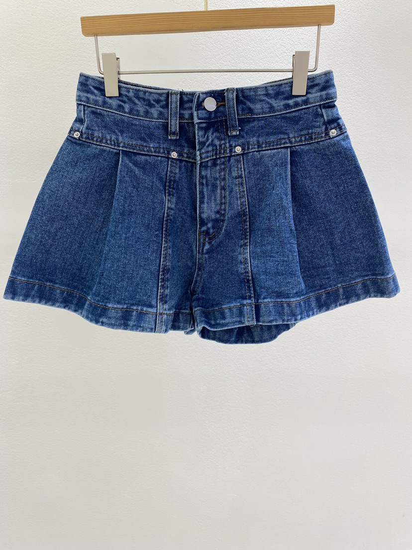 KC MARKET韓國㊣直郵東大門代購女裝新品時尚職業短褲褶皺KC MARKET短褲