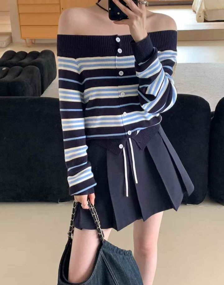 FEMME韓國直郵㊣東大門實拍女裝新品熱賣職業時尚休閑針織衫FEMME針織衫圖色2