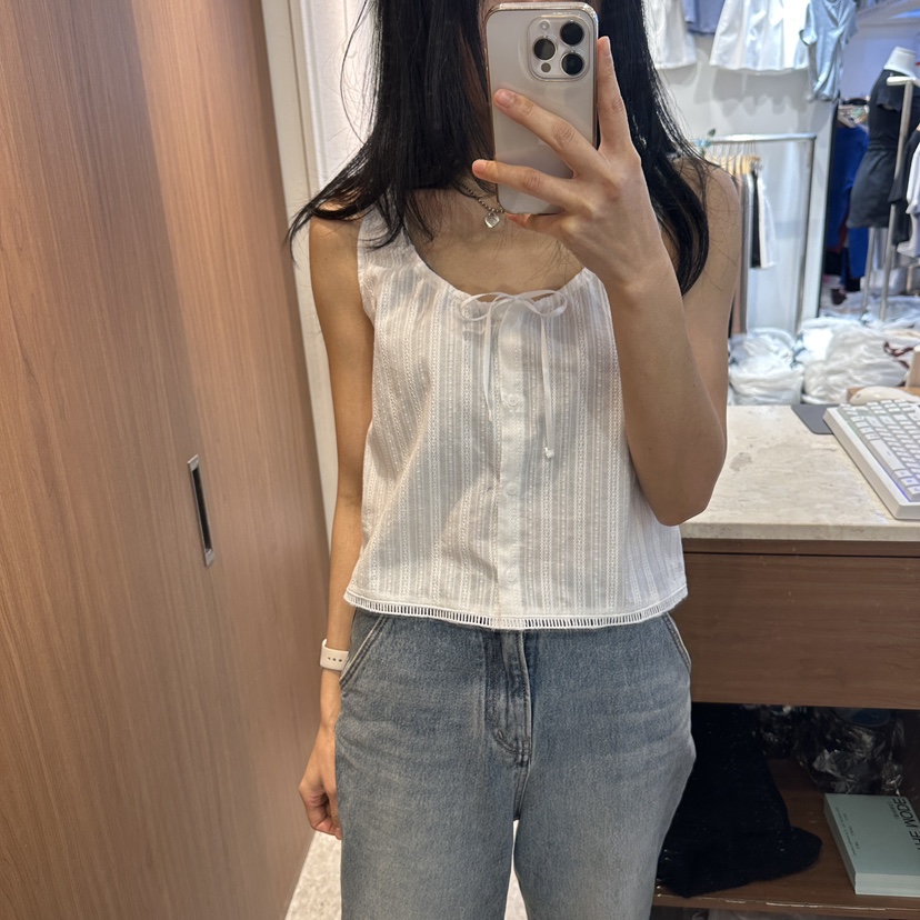 ON THE MODE直郵韓國代購㊣女裝新款時尚熱賣人氣吊帶背心ON THE MODE吊帶/背心