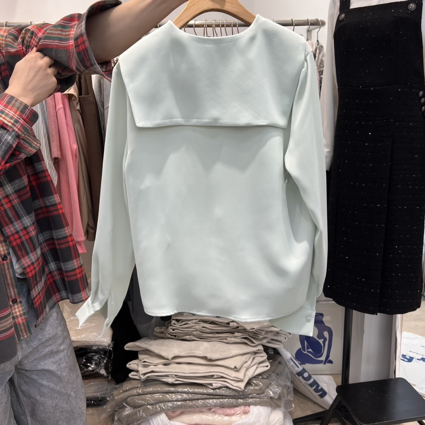 DUPLO韓國直郵㊣女裝新品時尚推薦人氣職業25春夏襯衫蕾絲衫DUPLO襯衫/蕾絲衫