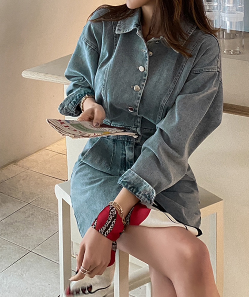 LEA/ASHER-J韓國直郵㊣女裝新款休閑職業推薦時尚人氣連衣裙PitaPat連衣裙