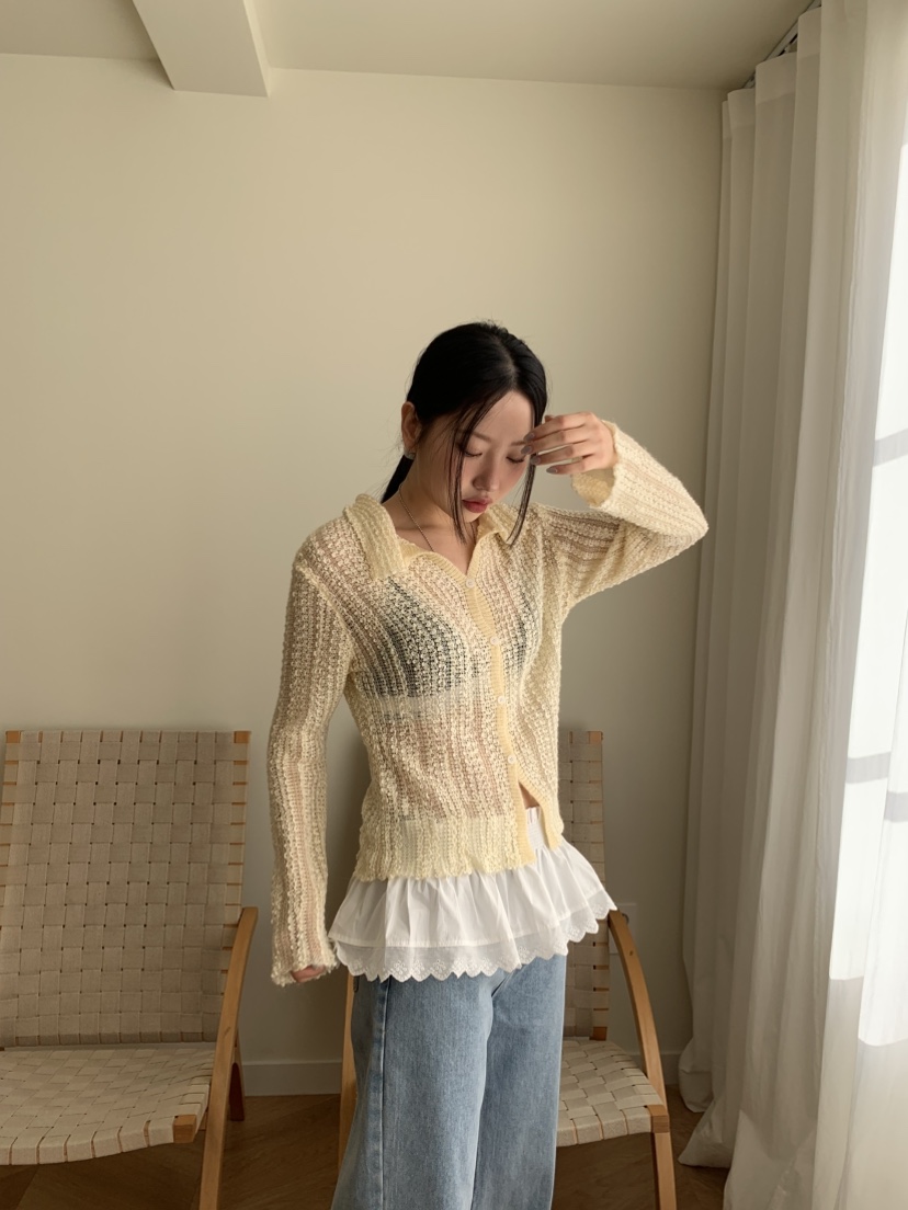 MURMUR韓國㊣直郵東大門代購女裝新款休閑25春夏人氣針織衫MURMUR針織衫