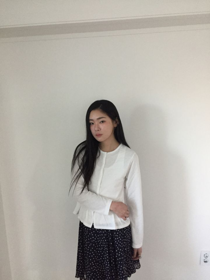 4LEAF直郵韓國代購㊣女裝新款時尚職業人氣25春夏襯衫蕾絲衫開衫4LEAF襯衫/蕾絲衫