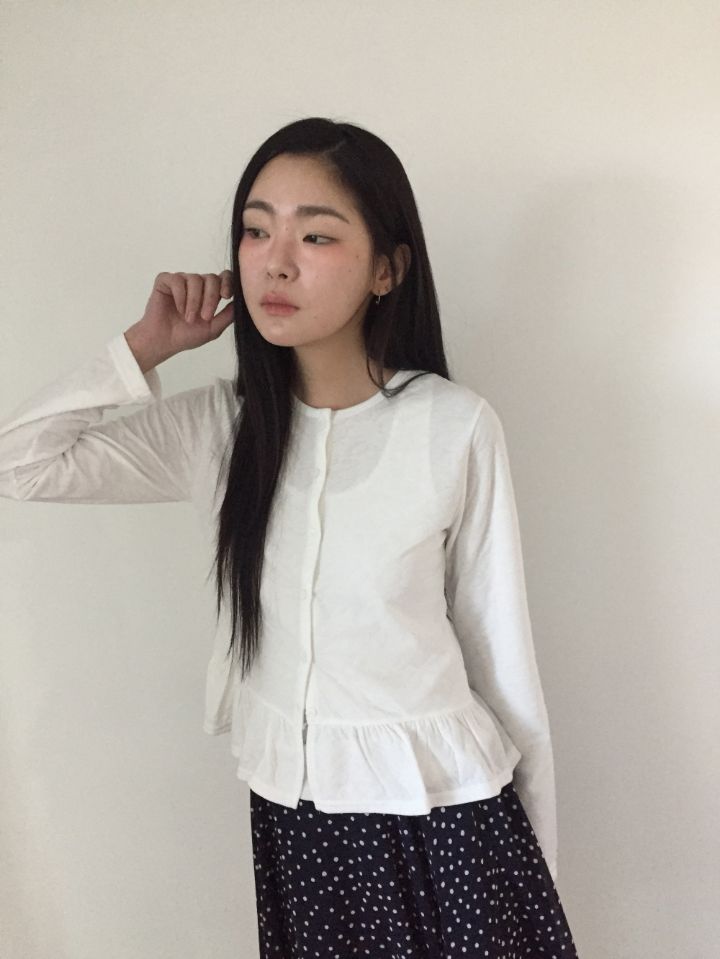 4LEAF直郵韓國代購㊣女裝新款時尚職業人氣25春夏襯衫蕾絲衫開衫4LEAF襯衫/蕾絲衫