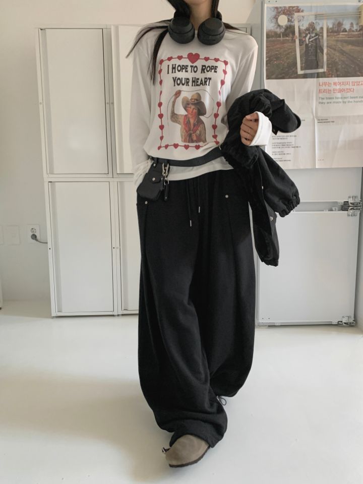 4LEAF直郵韓國代購㊣女裝新款推薦職業休閑時尚25春夏長袖T恤4LEAF長袖T恤