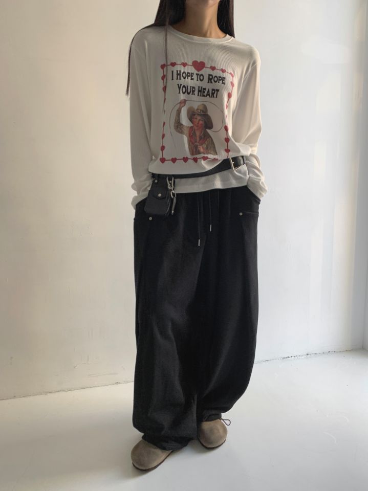4LEAF直郵韓國代購㊣女裝新款推薦職業休閑時尚25春夏長袖T恤4LEAF長袖T恤