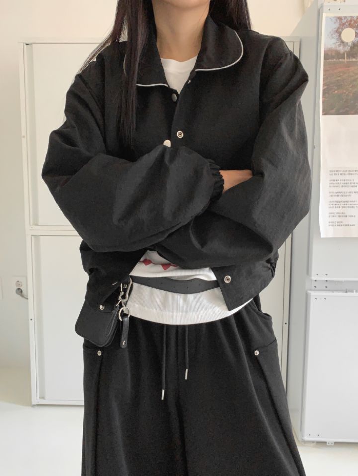 4LEAF韓國直郵㊣女裝新品25春夏熱賣時尚職業人氣休閑推薦夾克4LEAF夾克