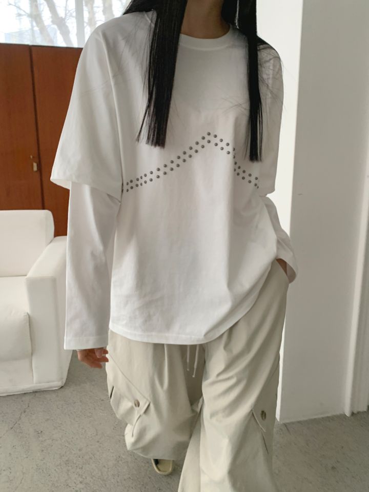 4LEAF韓國㊣直郵東大門代購女裝新款熱賣職業推薦人氣休閑T恤4LEAFT恤
