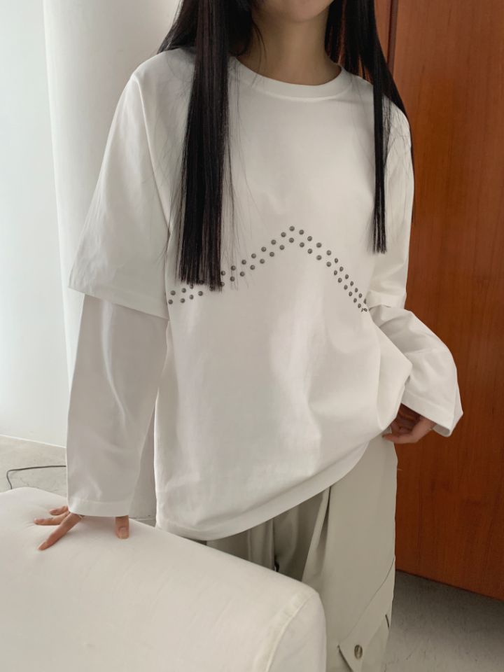 4LEAF韓國㊣直郵東大門代購女裝新款熱賣職業推薦人氣休閑T恤4LEAFT恤