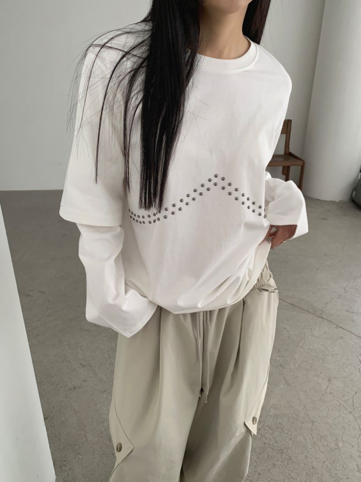 4LEAF韓國㊣直郵東大門代購女裝新款熱賣職業推薦人氣休閑T恤4LEAFT恤