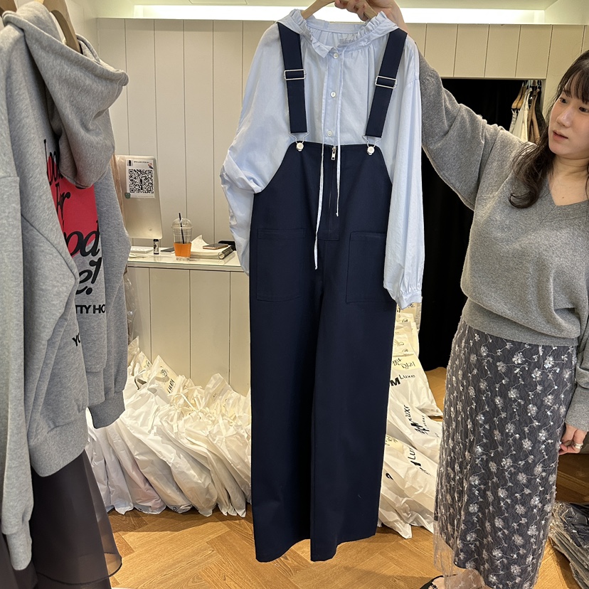 ARC韓國直郵㊣東大門實拍女裝新品熱賣推薦休閑時尚人氣背帶褲ARC EN CIEL背帶褲圖色2