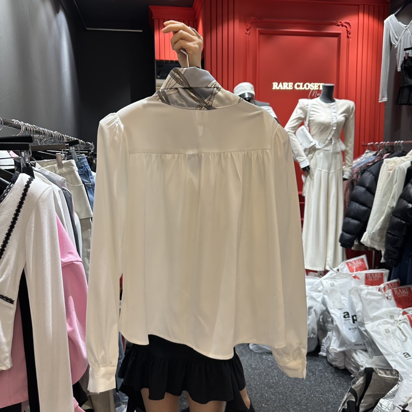 RARE CLOSET直郵韓國代購㊣女裝新款休閑推薦熱賣襯衫蕾絲衫RARE CLOSET襯衫/蕾絲衫