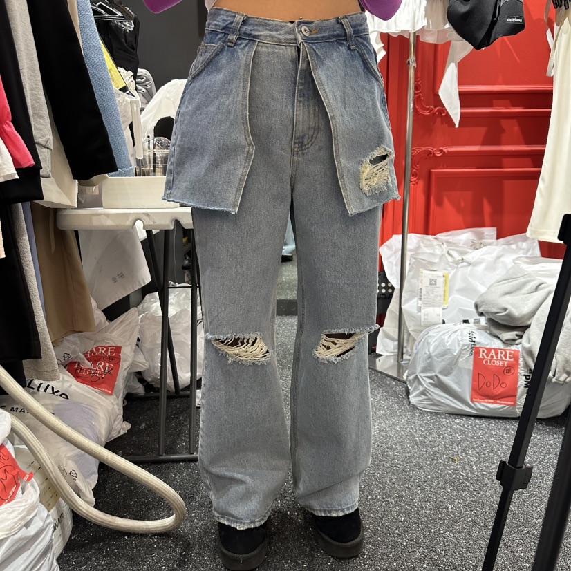 RARE CLOSET直郵韓國代購㊣女裝新款時尚人氣熱賣裙褲雙層RARE CLOSET裙褲