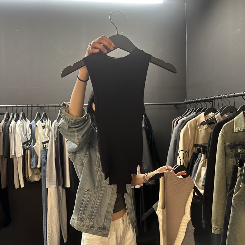 PROJECT WAVE-P直郵韓國代購㊣女裝新款25春夏時尚吊帶背心PROJECT WAVE吊帶/背心圖色3