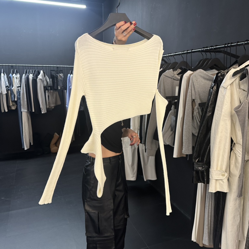 PROJECT WAVE-P韓國直郵㊣女裝新品25春夏熱賣職業針織衫PROJECT WAVE針織衫