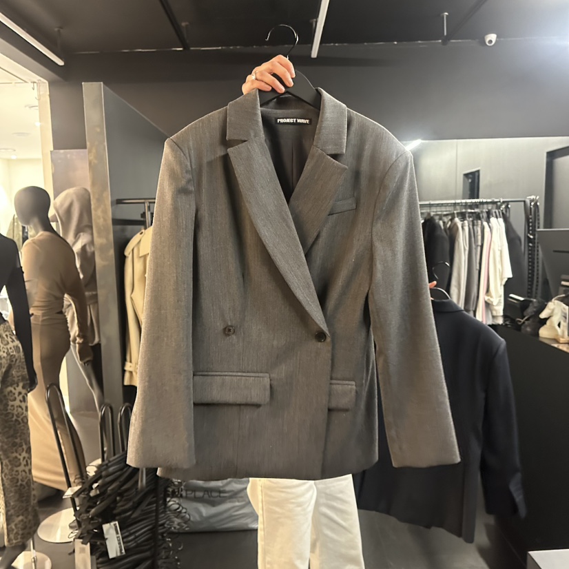 PROJECT WAVE-P韓國㊣直郵東大門代購女裝新品25春夏夾克修身PROJECT WAVE夾克圖色1