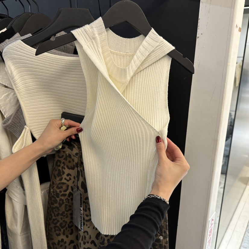 PROJECT WAVE-P韓國㊣直郵東大門代購女裝新款休閑吊帶背心PROJECT WAVE吊帶/背心