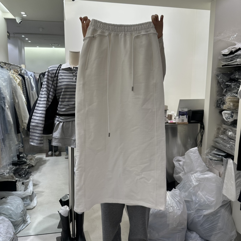 ASHTOE直郵韓國代購㊣女裝新款熱賣休閑人氣時尚長裙含腰繩ASHTOE長裙圖色4