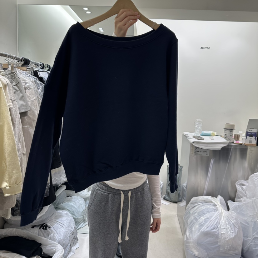 ASHTOE韓國直郵㊣女裝新品人氣時尚職業休閑熱賣25春夏衛衣ASHTOE衛衣圖色3