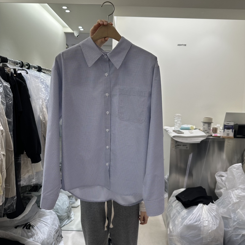 ASHTOE韓國㊣直郵東大門代購女裝新品25春夏人氣襯衫蕾絲衫ASHTOE襯衫/蕾絲衫