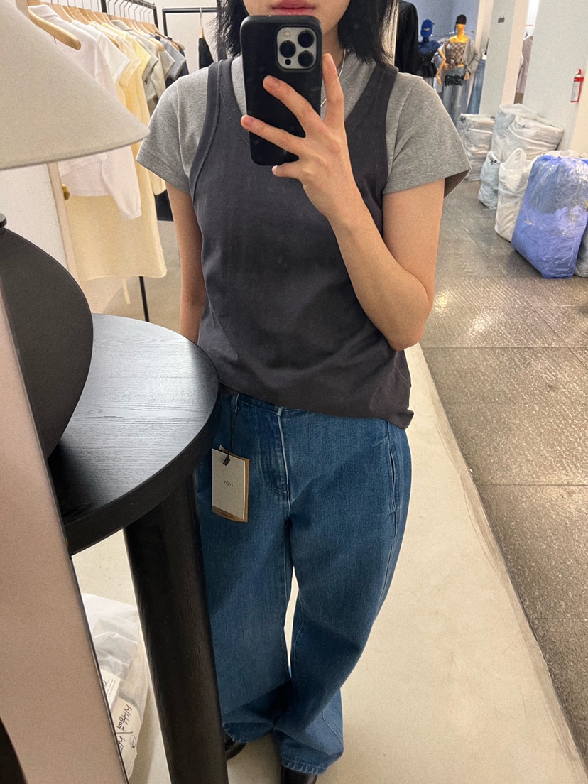 MYOS東大門直郵女裝新品休閑真品人氣25春夏推薦職業牛仔褲MYOS牛仔褲