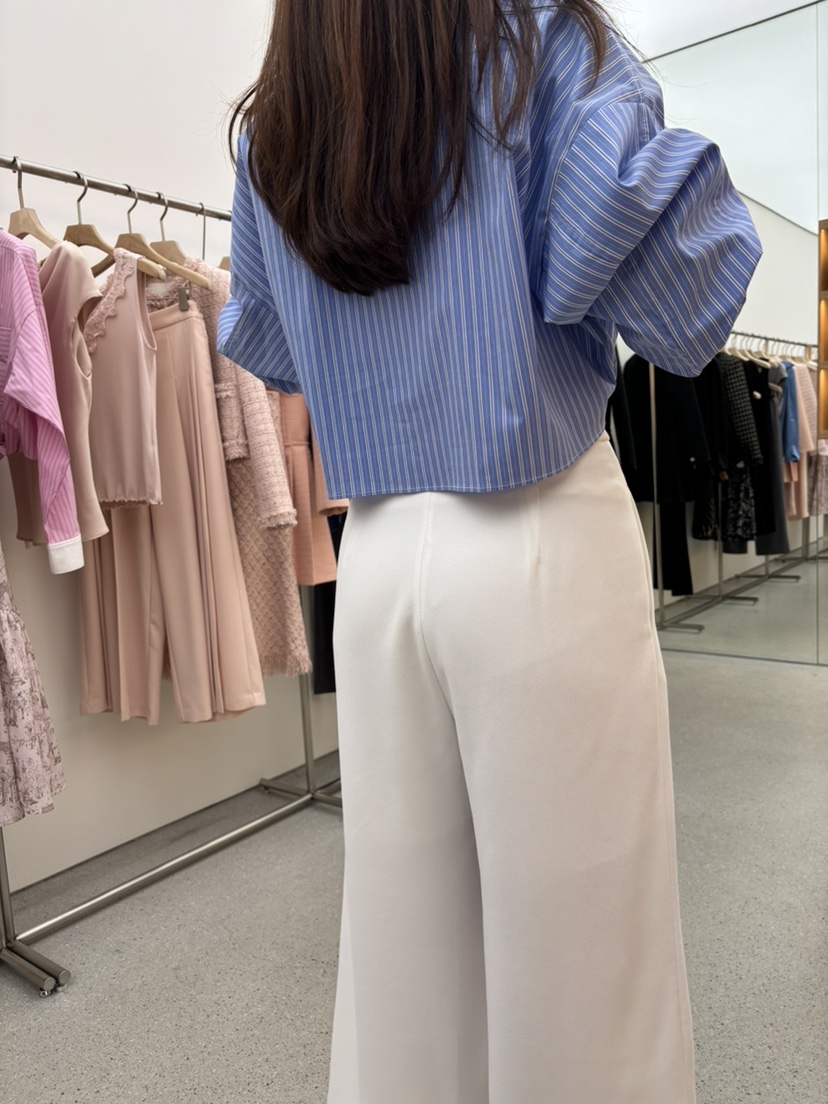 JUJU直郵韓國代購㊣女裝新品休閑熱賣人氣時尚25春夏襯衫蕾絲衫JUJU襯衫/蕾絲衫